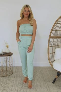 Best deal 🎁 Pink Lily Stories Told Sage Strapless Crop Top FINAL SALE 😉 -lounge-tops shop 120a8ddae1ae419494e362c3a74b512f.thumbnail.0000000 530x530