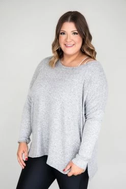 Top 10 🎉 Pink Lily Simple Style Grey Blouse 🎉 -lounge-tops shop 168550 6 7c06fbb9 6dcf 468a 8bcb a2021e9d8851 650x