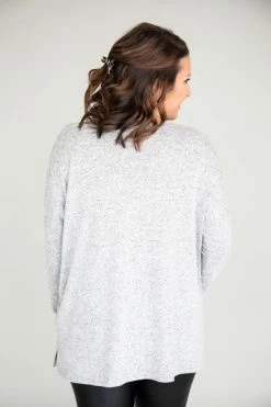 Top 10 🎉 Pink Lily Simple Style Grey Blouse 🎉 -lounge-tops shop 168550 8 650x