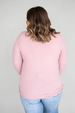 Promo 🛒 Pink Lily Unbelievable Story Henley Mauve Blouse FINAL SALE 🤩 -lounge-tops shop 169510 16 650x