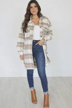 Brand new 😀 Pink Lily Heard About Us Pink And Beige Plaid Long Shacket 🛒 -lounge-tops shop 170f047522de4b37b2b2bea13ab21dd8.thumbnail.0000000000 530x530