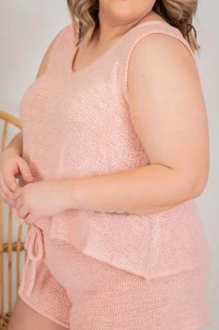 Flash Sale 🔥 Pink Lily Wonder Often Blush Sweater Tank FINAL SALE 💯 -lounge-tops shop 171306 171308 12 650x