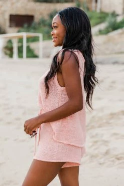 Flash Sale 🔥 Pink Lily Wonder Often Blush Sweater Tank FINAL SALE 💯 -lounge-tops shop 171306 171308 wonderoftenblush 1 650x