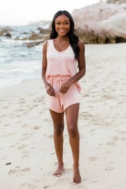 Flash Sale 🔥 Pink Lily Wonder Often Blush Sweater Tank FINAL SALE 💯 -lounge-tops shop 171306 171308 wonderoftenblush 6 650x