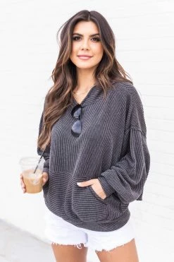 Best Sale 😀 Pink Lily Stylish Splendor Charcoal Hoodie 😍 -lounge-tops shop 173908 stylishsplendorcharcoal 166408 stareatsunsets 174182 divinedays 180000 dahlia 182934 mixedsignals 11 650x