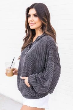 Best Sale 😀 Pink Lily Stylish Splendor Charcoal Hoodie 😍 -lounge-tops shop 173908 stylishsplendorcharcoal 166408 stareatsunsets 174182 divinedays 180000 dahlia 182934 mixedsignals 12 650x