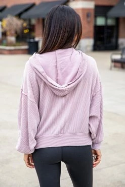 Best deal 🎁 Pink Lily Stylish Splendor Dusty Mauve Hoodie 🤩 -lounge-tops shop 173910 173878 8 650x