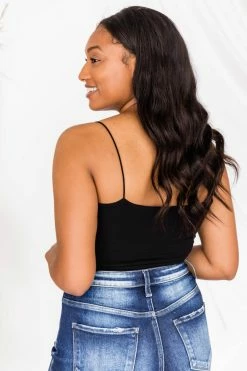 Best deal 👍 Pink Lily Album Of Memories Black Crop Tank 🎁 -lounge-tops shop 175284 1 650x