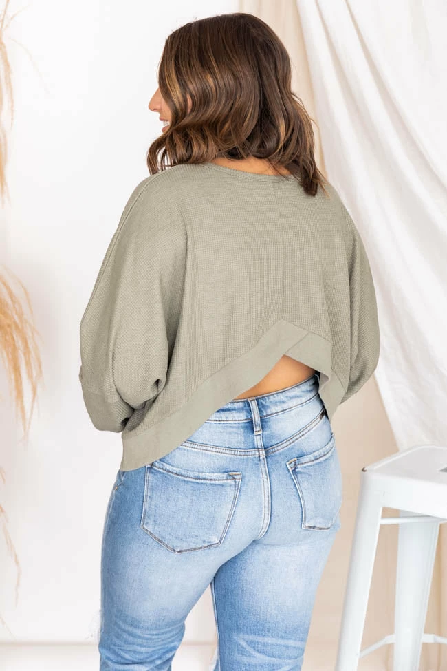 Promo π Pink Lily Lovely Spirit Olive Thermal Blouse FINAL SALE β 13 Promo π Pink Lily Lovely Spirit Olive Thermal Blouse FINAL SALE β - Image 11