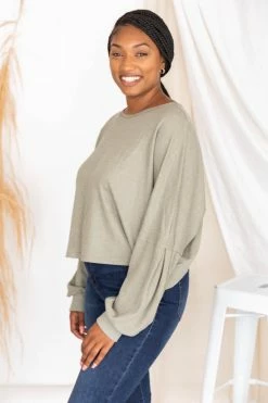 Promo π Pink Lily Lovely Spirit Olive Thermal Blouse FINAL SALE β 31 Promo π Pink Lily Lovely Spirit Olive Thermal Blouse FINAL SALE β -lounge-tops shop 175306 16 650x