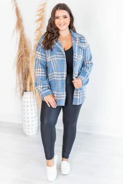 Coupon ✨ Pink Lily Misunderstood Heart Blue/Orange Plaid Shacket 👏 -lounge-tops shop 175402 9 650x