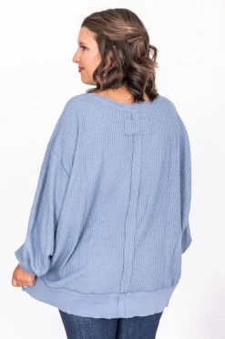 Coupon 🧨 Pink Lily Since You've Been Gone Blue Waffle Knit V-Neck Sweater 💯 -lounge-tops shop 177342 1 ef0cec6f 9b87 4d01 a0e3 e0a534dbcfa4 650x