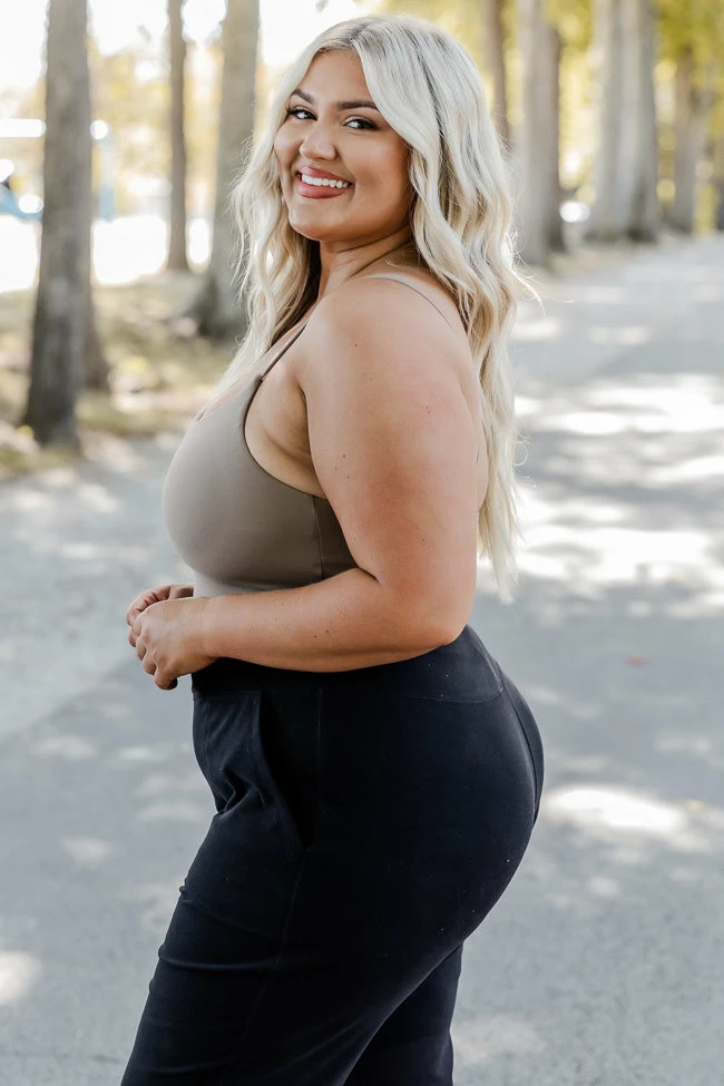 Best deal 🤩 Pink Lily Let's Seize The Day Taupe Bra Top ✔️ - Image 14