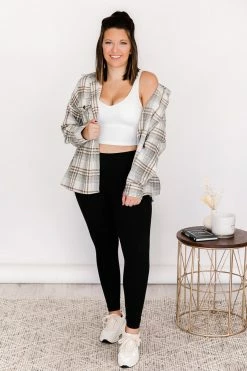 Promo 🔔 Pink Lily Sweet Reputation Sage Plaid Shacket FINAL SALE 🎁 -lounge-tops shop 177788 2 650x