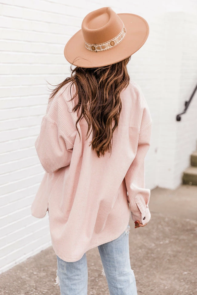 Promo 😍 Pink Lily Easy To Miss Pink Corduroy Shacket 🤩 - Image 6