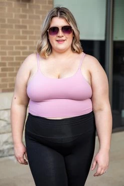 Deals ❤️ Pink Lily Let's Seize The Day Light Purple Bra Top ⭐ -lounge-tops shop 179608 5 650x