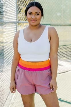 Best Sale 😀 Pink Lily Timeline Together White Seamless V-Neck Brami FINAL SALE ⭐