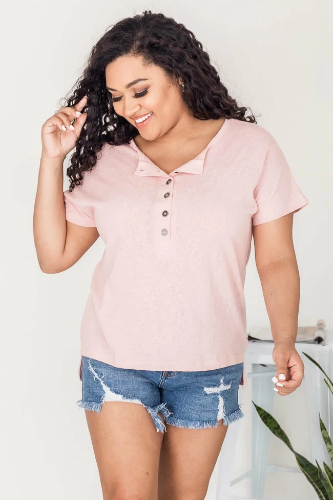 Cheap ✨ Pink Lily Undoubting Memories Pink Henley Tee FINAL SALE ✔️ 9 Cheap ✨ Pink Lily Undoubting Memories Pink Henley Tee FINAL SALE ✔️ - Image 7