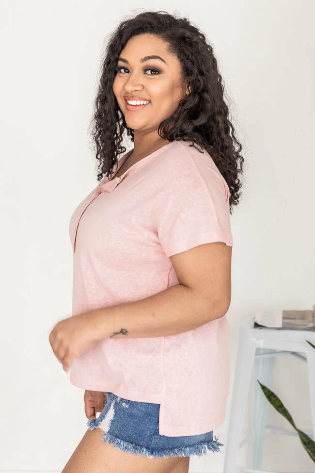 Cheap ✨ Pink Lily Undoubting Memories Pink Henley Tee FINAL SALE ✔️ 10 Cheap ✨ Pink Lily Undoubting Memories Pink Henley Tee FINAL SALE ✔️ - Image 8