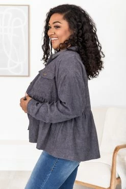 Best Sale π― Pink Lily Keep The Class Charcoal Corded Peplum Hem Shacket FINAL SALE β 22 Best Sale π― Pink Lily Keep The Class Charcoal Corded Peplum Hem Shacket FINAL SALE β -lounge-tops shop 183504 4 650x