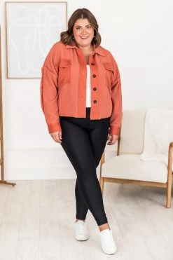 Buy π₯ Pink Lily Remember Me Rust Button Front Shacket FINAL SALE π 32 Buy π₯ Pink Lily Remember Me Rust Button Front Shacket FINAL SALE π -lounge-tops shop 183724 1 650x