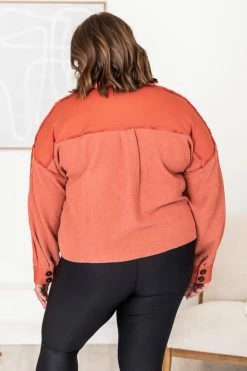 Buy π₯ Pink Lily Remember Me Rust Button Front Shacket FINAL SALE π 35 Buy π₯ Pink Lily Remember Me Rust Button Front Shacket FINAL SALE π -lounge-tops shop 183724 4 650x