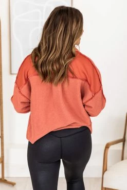 Buy π₯ Pink Lily Remember Me Rust Button Front Shacket FINAL SALE π 27 Buy π₯ Pink Lily Remember Me Rust Button Front Shacket FINAL SALE π -lounge-tops shop 183724 9 650x