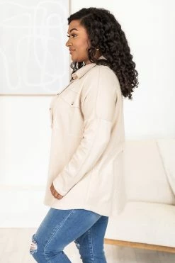 Best Sale 🎉 Pink Lily Treat Me Better Beige Shacket 🔥 -lounge-tops shop 183778 3 0056ce16 ee73 45f2 9cfc cf6c6b2db1dc 650x