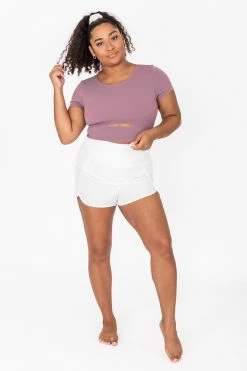 Buy 🎁 Pink Lily Maybe I'm Dreaming Purple Cutout Active Short Sleeve Tee 🌟 -lounge-tops shop 183786 180958 1 650x