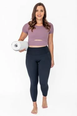 Buy 🎁 Pink Lily Maybe I'm Dreaming Purple Cutout Active Short Sleeve Tee 🌟 -lounge-tops shop 183786 maybeimdreaming 184136 crossthefinishlineblack 8 650x