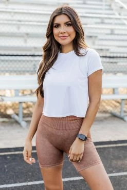 Cheap 😍 Pink Lily Making A Difference White Cropped Active Tee ⌛ -lounge-tops shop 183792 makingadifferencewhite 184056 playtowinmocha 167674 letsseizewhite 164324 jenny 1 650x