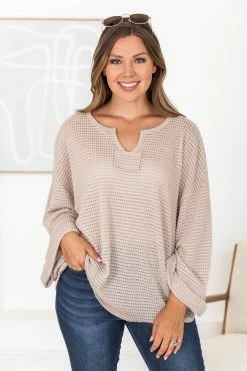 Best deal 😉 Pink Lily Sweet Enough Oatmeal Knitted Pullover 🧨 -lounge-tops shop 183882 2 170a9572 71b3 4868 9074 1b8d9b916500 650x