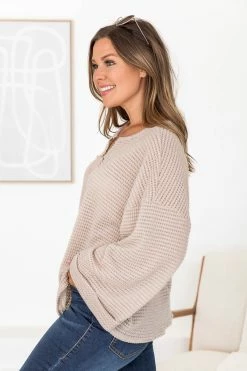 Best deal 😉 Pink Lily Sweet Enough Oatmeal Knitted Pullover 🧨 -lounge-tops shop 183882 3 b09096df bfbc 47f1 bcae ead77a45fe5e 650x