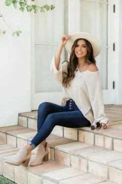 Best deal 😉 Pink Lily Sweet Enough Oatmeal Knitted Pullover 🧨 -lounge-tops shop 183882 sweetenoughoatmeal 174114 differenttimezonesivory 180352 findadirection 156498 thechelsie 183184 heiditaupe 12 650x