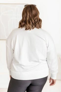 Promo 👏 Pink Lily Just Go With It Cream Henley Pullover 😀 -lounge-tops shop 183892 8 650x