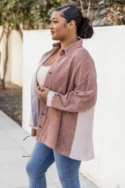 Best Pirce ⭐ Pink Lily Highlight The Good Blush Colorblock Corduroy Shacket 🌟 -lounge-tops shop 184628 5 aa05d3fa d513 47a3 b04b 462c4b551b92 650x
