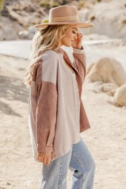 Best Pirce ⭐ Pink Lily Highlight The Good Blush Colorblock Corduroy Shacket 🌟 -lounge-tops shop 184628 highlightthegood 184582 matilda 171388 fineanddandyivory174116 differenttimezonescamel 19 650x