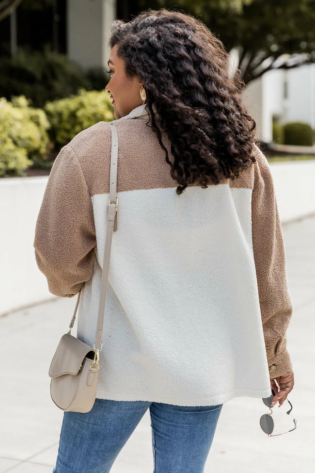 Best deal π₯° Pink Lily Don't Talk Me Down Beige And Ivory Colorblock Sherpa Jacket π 12 Best deal π₯° Pink Lily Don't Talk Me Down Beige And Ivory Colorblock Sherpa Jacket π - Image 10