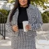 Cheap π― Pink Lily Totally Clueless Black And Cream Houndstooth Jacket π₯ 2 Cheap π― Pink Lily Totally Clueless Black And Cream Houndstooth Jacket π₯ -lounge-tops shop 185440 185442 totallyclueless 183026 bethblack 183980 rudeawakening 184570 everylittlethingblack 6 650x