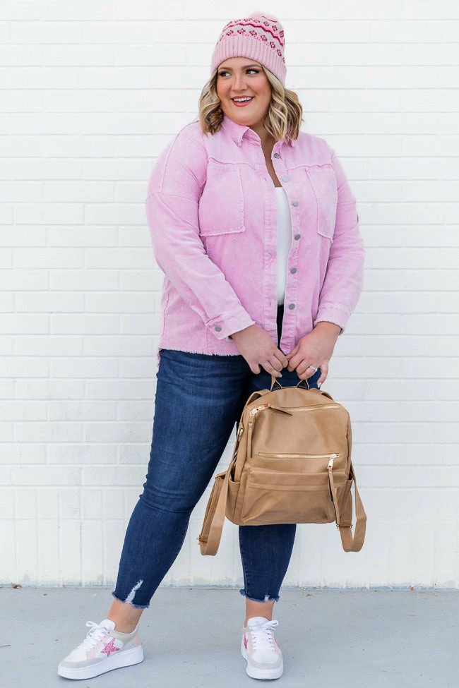 Best deal π Pink Lily Keep Me Grounded Pink Frayed Edge Cord Shacket π₯° 13 Best deal π Pink Lily Keep Me Grounded Pink Frayed Edge Cord Shacket π₯° - Image 11