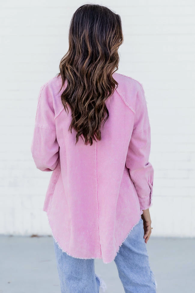 Best deal π Pink Lily Keep Me Grounded Pink Frayed Edge Cord Shacket π₯° 11 Best deal π Pink Lily Keep Me Grounded Pink Frayed Edge Cord Shacket π₯° - Image 9