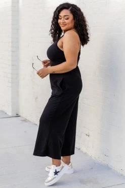 Best deal ✔️ Pink Lily Find What You Need Black Jumpsuit 🛒 -lounge-tops shop 187128 2 650x