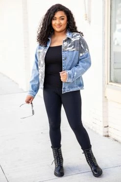 Best deal 💯 Pink Lily Wash It Away Camo Denim Jacket 🤩 -lounge-tops shop 187460 2 650x