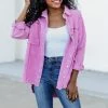 New 🛒 Pink Lily Keep Me Grounded Purple Frayed Edge Cord Shacket 🧨 -lounge-tops shop 219A6879 650x