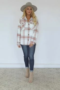 Flash Sale ⌛ Pink Lily Along The Line Mauve Plaid Shacket 🔔 -lounge-tops shop 2d0fda1a9e53491f9e06e258b447fbfa.thumbnail.0000000 530x530