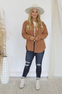 New 💯 Pink Lily Heartfelt Story Camel Button Up Corduroy Shacket FINAL SALE 🤩 -lounge-tops shop 94c941c265974771b6b3acf3eb3b048a.thumbnail.0000000 530x530