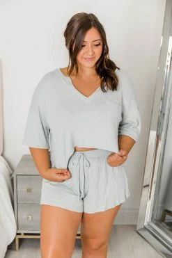 Promo 🛒 Pink Lily Bubbly Personality Sage Blouse FINAL SALE ✨ -lounge-tops shop BubblyPersonalitySageBlouselarge 4 650x