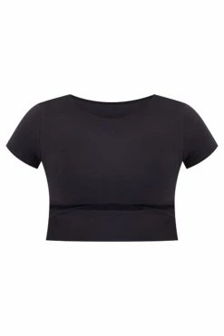 Brand new ❤️ Pink Lily Maybe I'm Dreaming Black Cutout Active Short Sleeve Tee ✨ -lounge-tops shop MaybeI mDreamingBlackCutoutActiveShortSleeve 650x