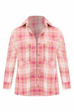 Coupon 🔥 Pink Lily Wishing On Forever Pink Plaid Shacket 😀 -lounge-tops shop WishingOnForeverPinkPlaidShacket 650x