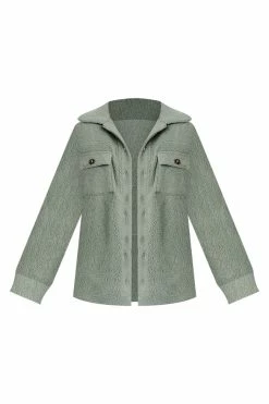 Budget 🌟 Pink Lily Wonderful Soul Olive Sherpa Shacket 🔔 -lounge-tops shop WonderfulSoulOliveSherpaShacket 650x